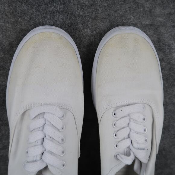 Universal Thread Shoes Womens 9 Casual Sneaker Fabric Lace Up Flat Comfort White - Picture 7 of 12